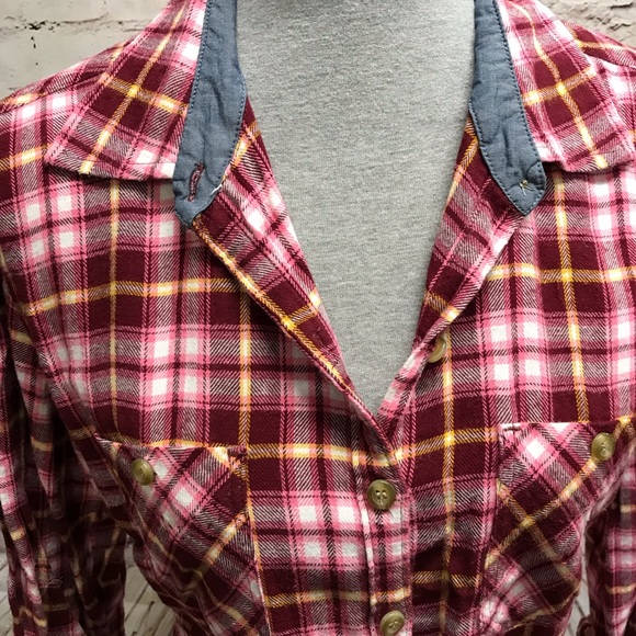Dickies Flannel Plaid Button Down Long Sleeve L - Picture 2 of 8